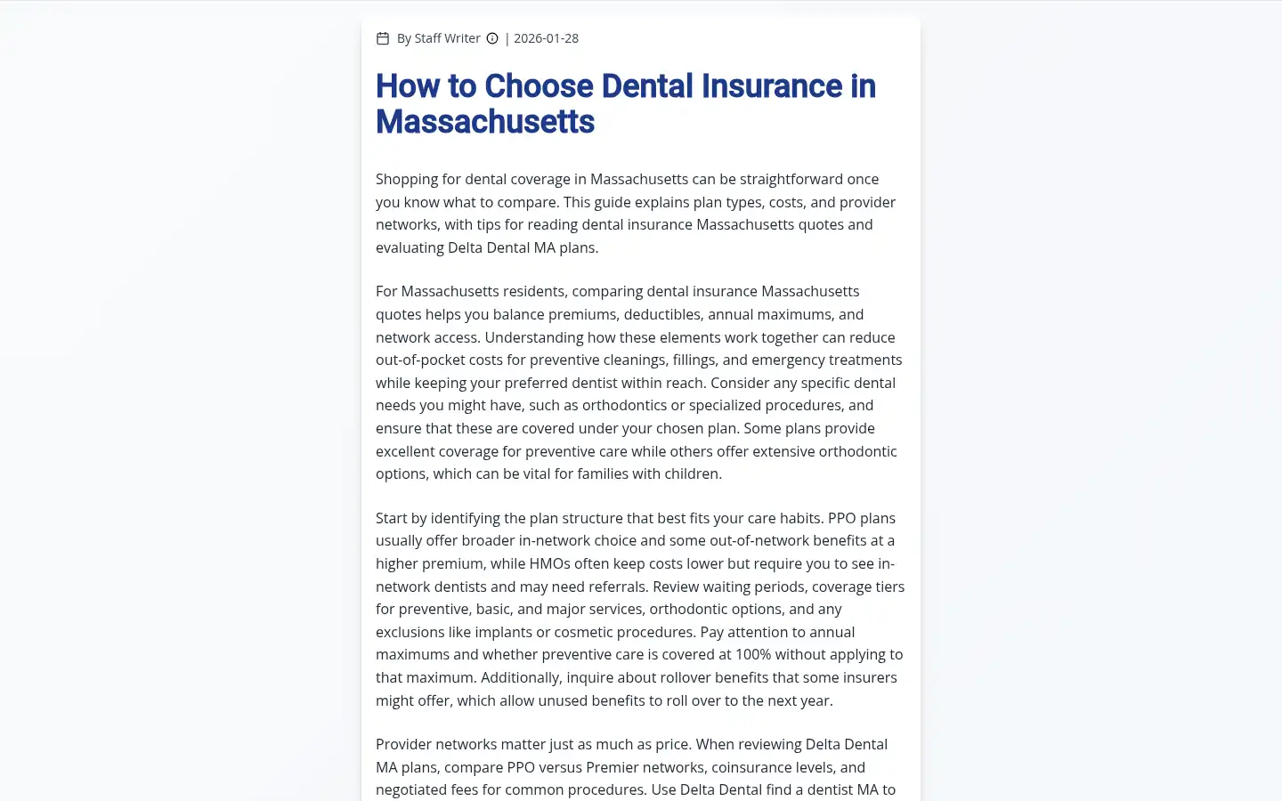 Screenshot of dentalplan.com