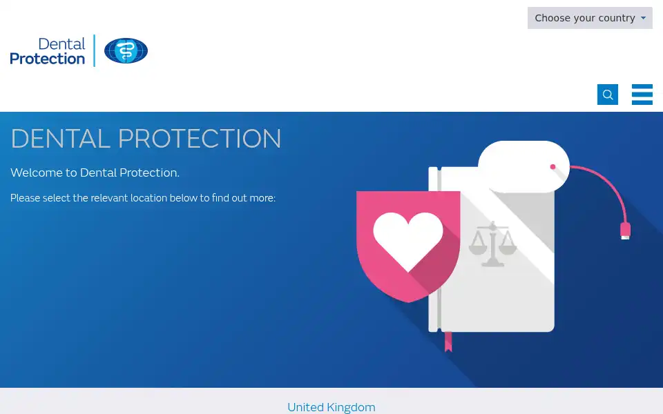 Screenshot of dentalprotection.org