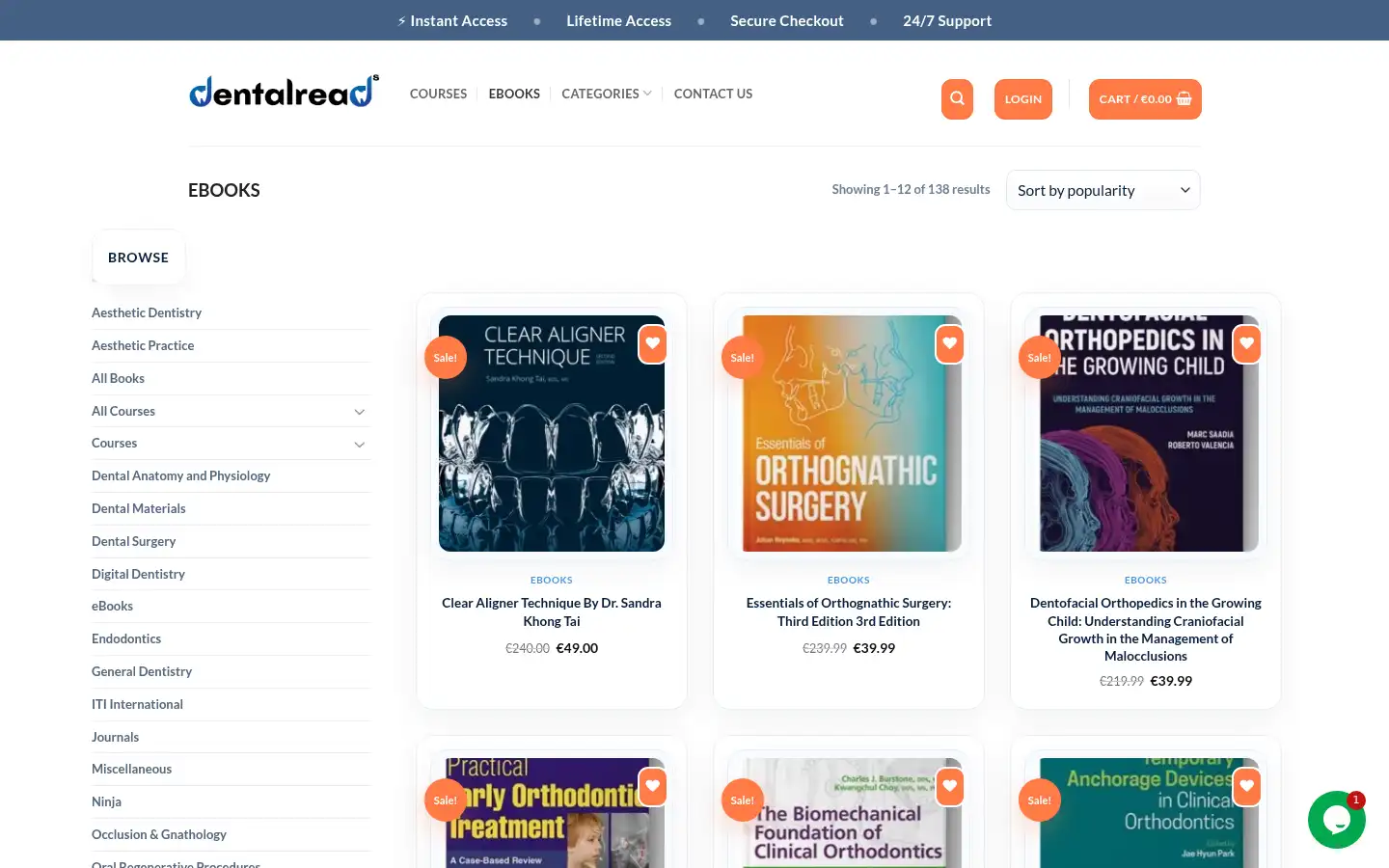 Screenshot of dentalreads.com