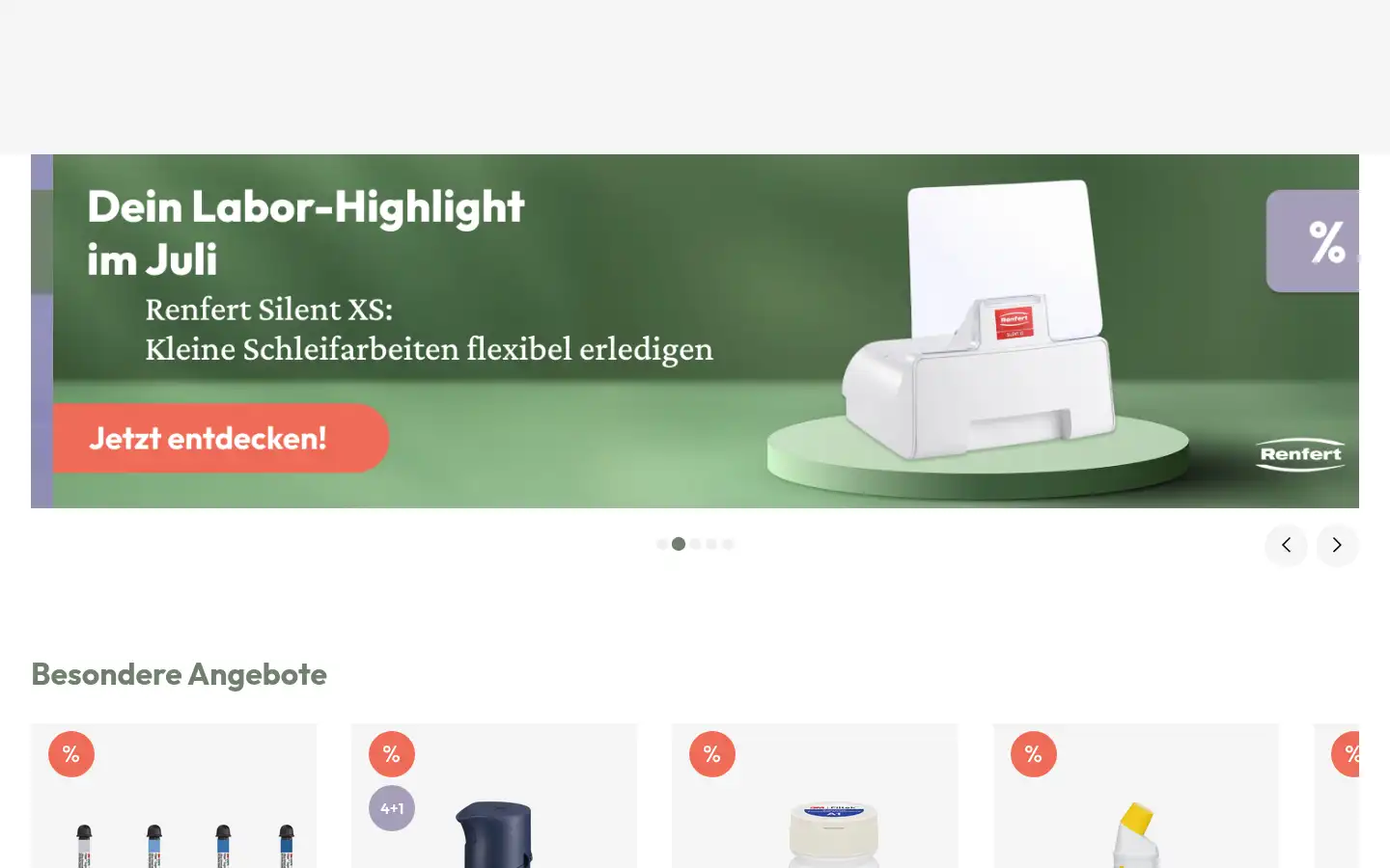 Screenshot of dentalversender.de