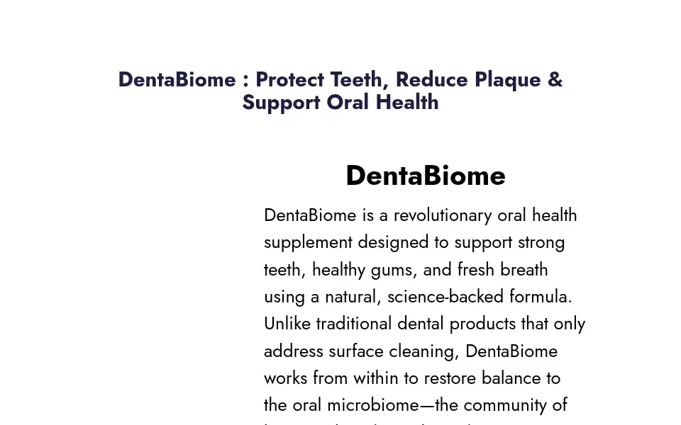 Screenshot of dentebiome.com