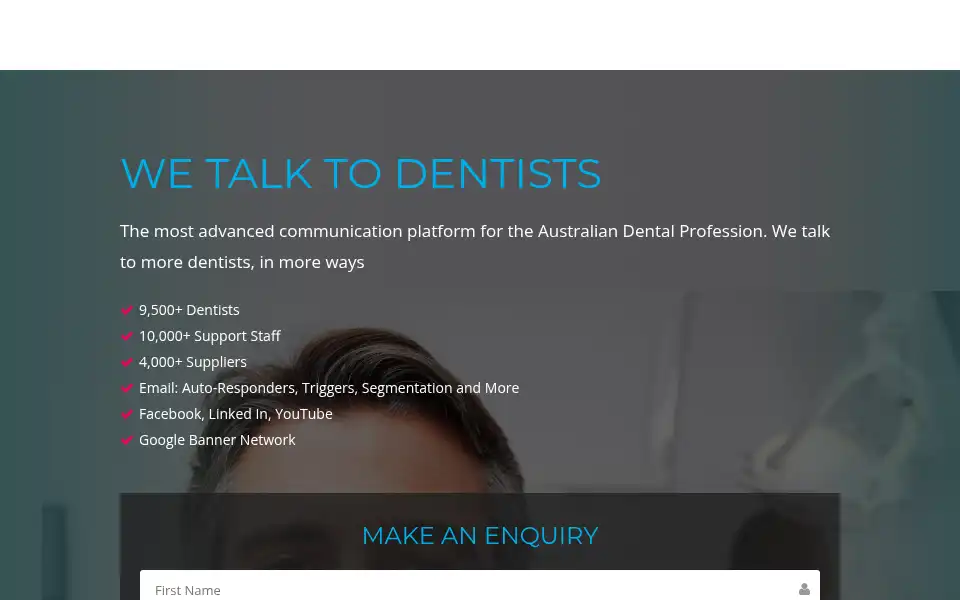Screenshot of dentemail.com