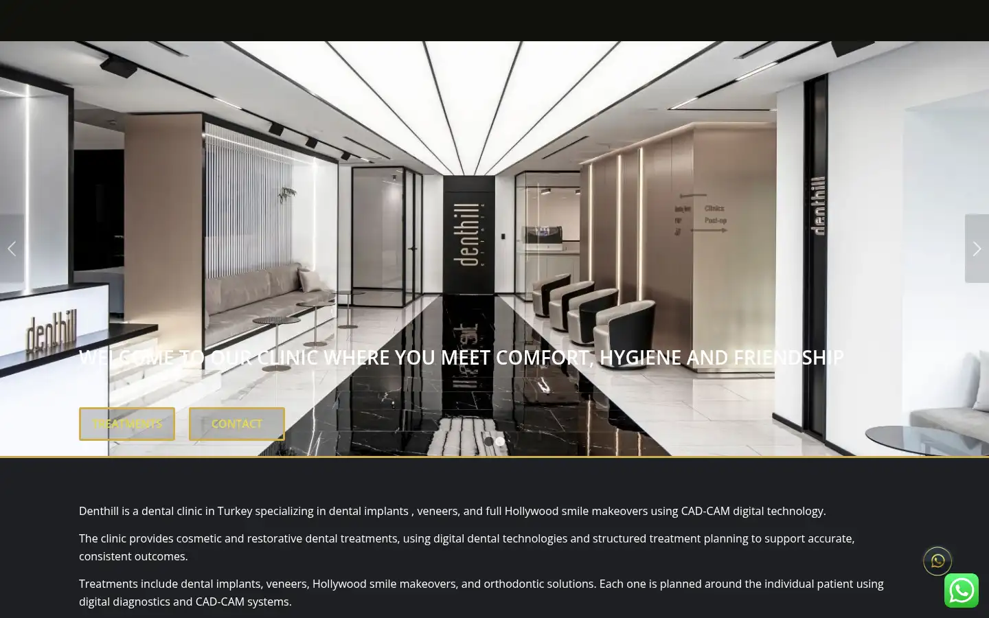 Screenshot of denthill.com