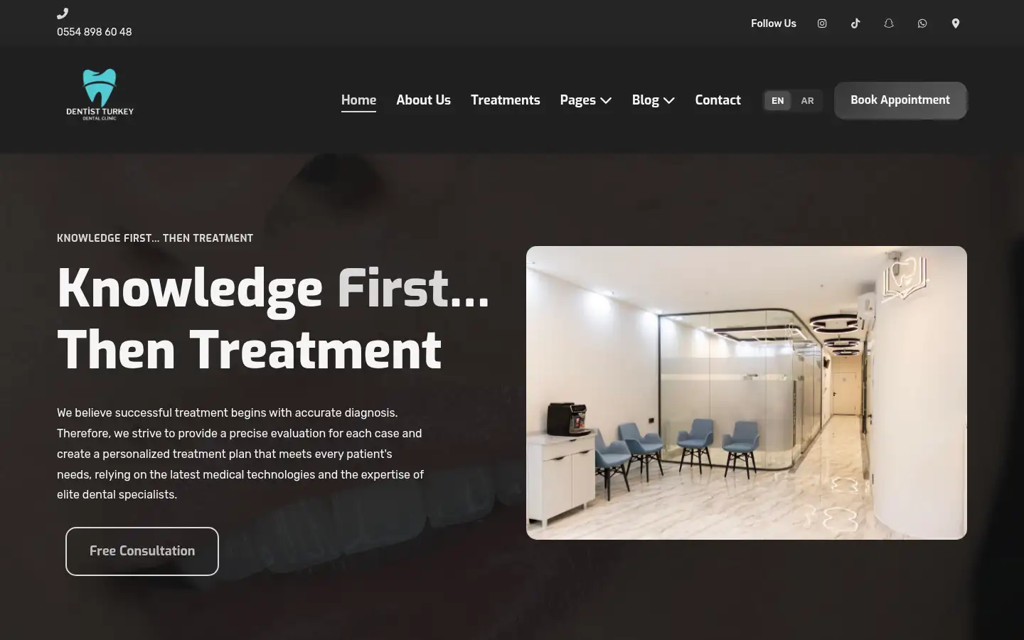 Screenshot of dentist-turkey.com