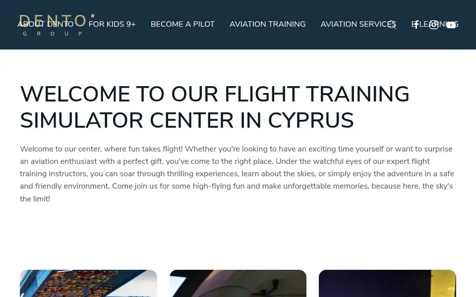 Screenshot of dentoaviation.com