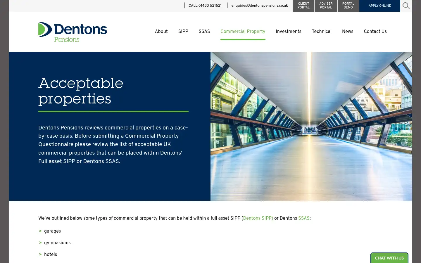 Screenshot of dentonspensions.co.uk