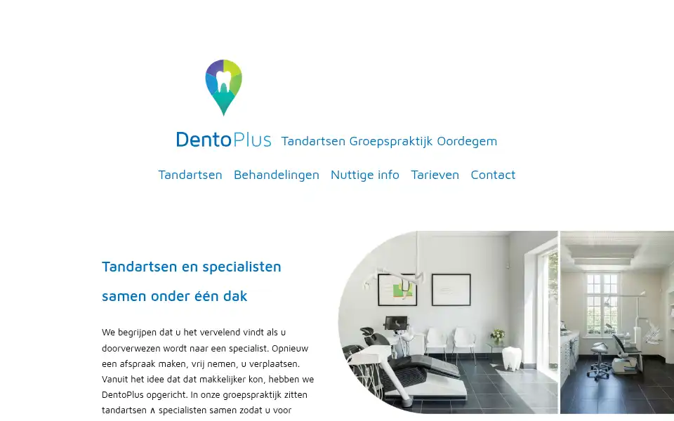 Screenshot of dentoplus.be