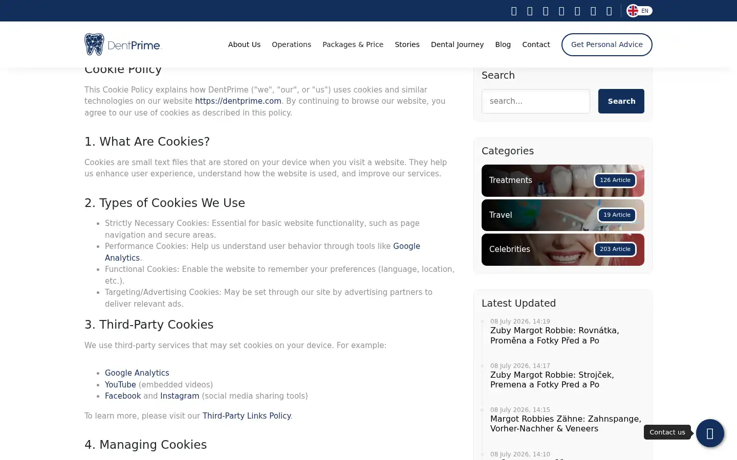 Screenshot of dentprime.com