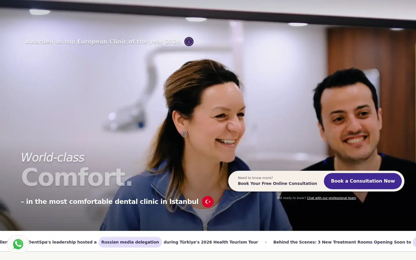 Screenshot of dentspa.com.tr