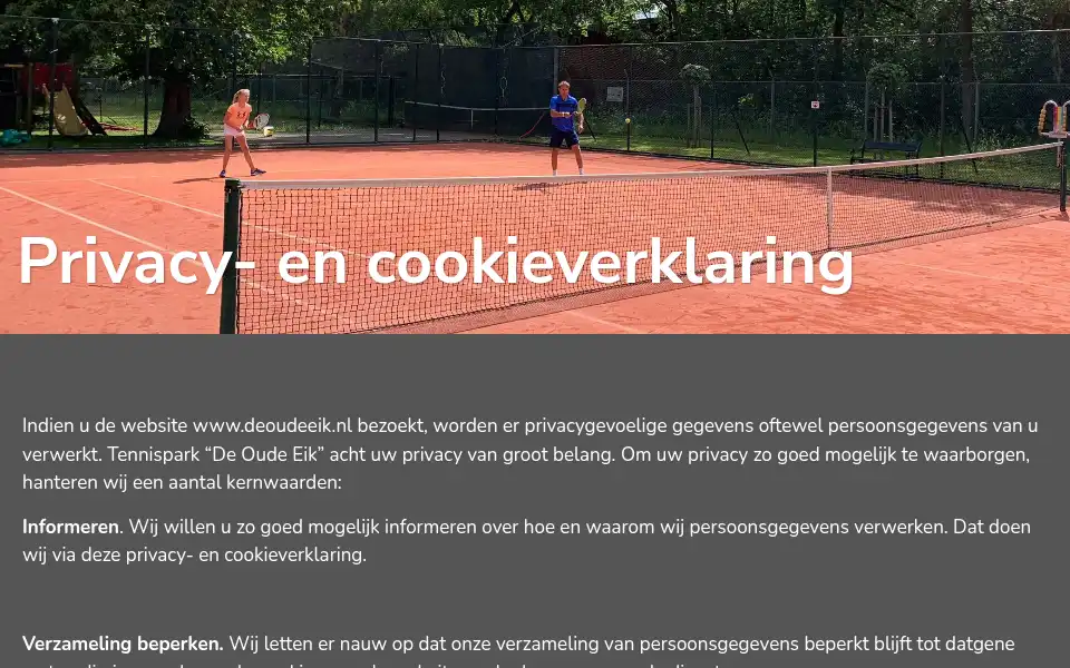 Screenshot of deoudeeik.nl