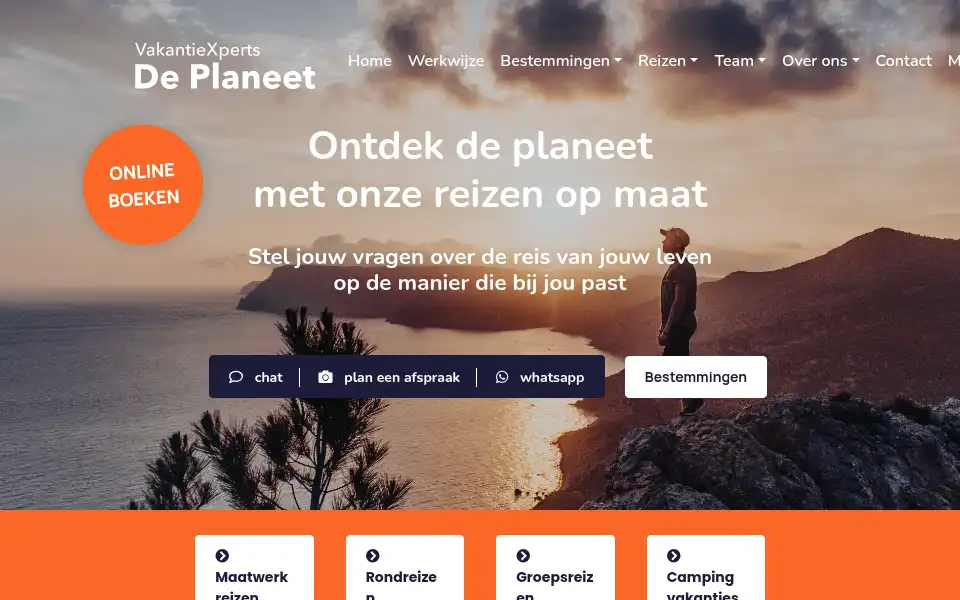 Screenshot of deplaneet.nl
