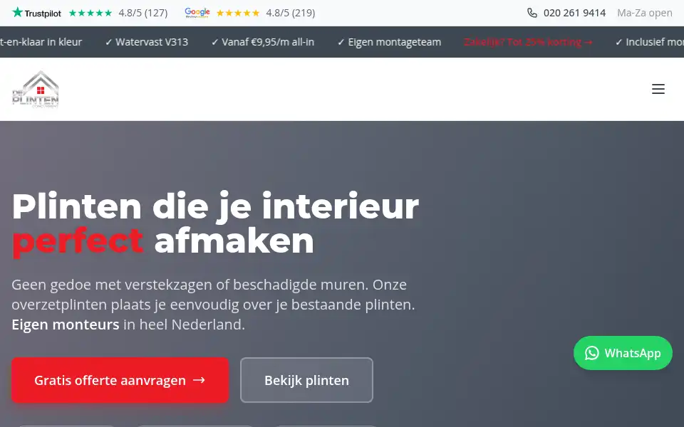 Screenshot of deplintenconcurrent.nl