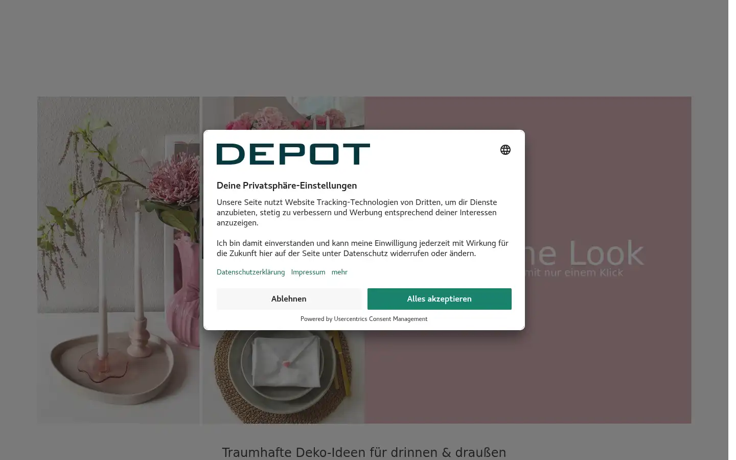Screenshot of depot-online.de