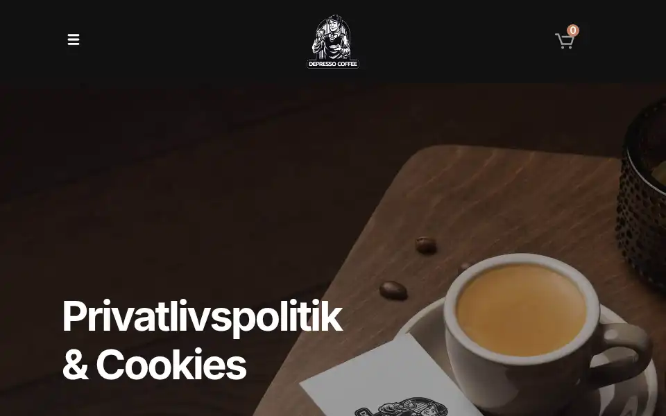 Screenshot of depresso.dk
