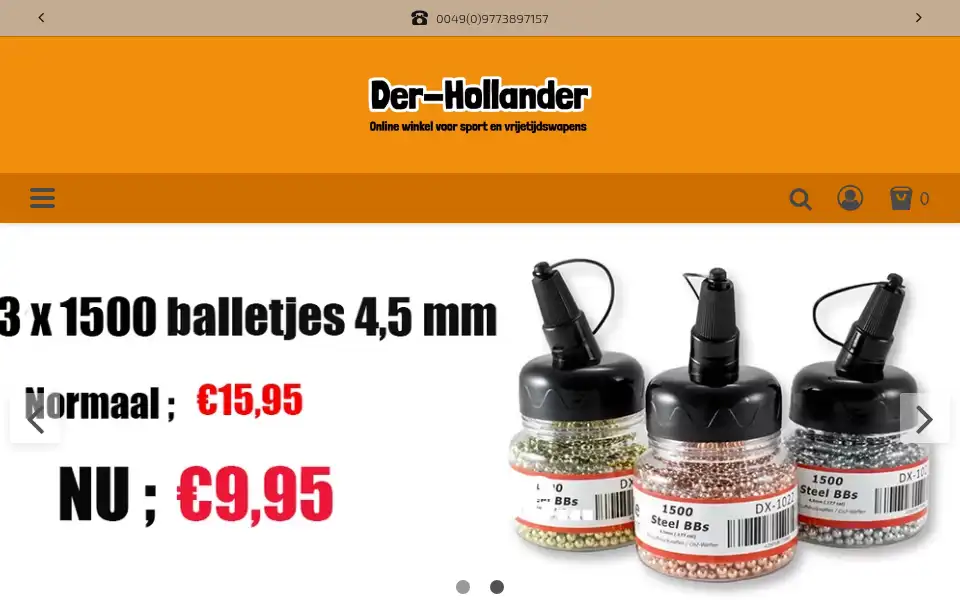 Screenshot of der-hollander.shop