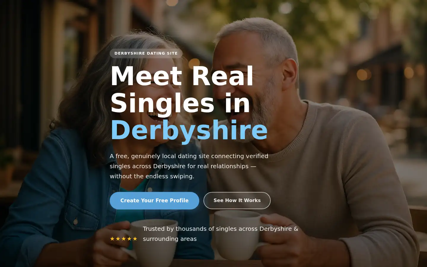 Screenshot of derbyshiredatingsite.co.uk