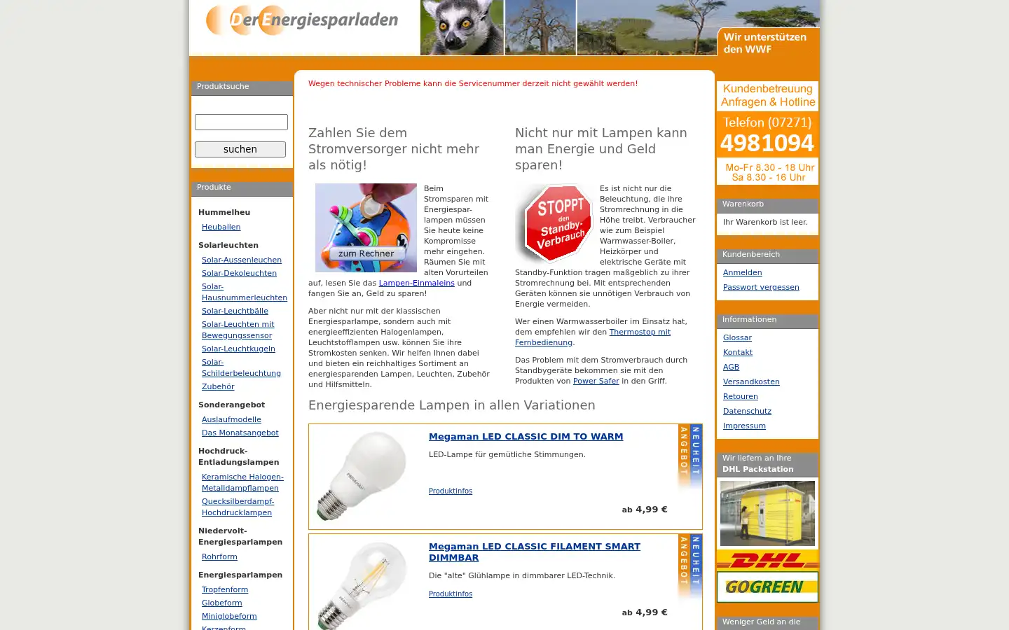 Screenshot of derenergiesparladen.de