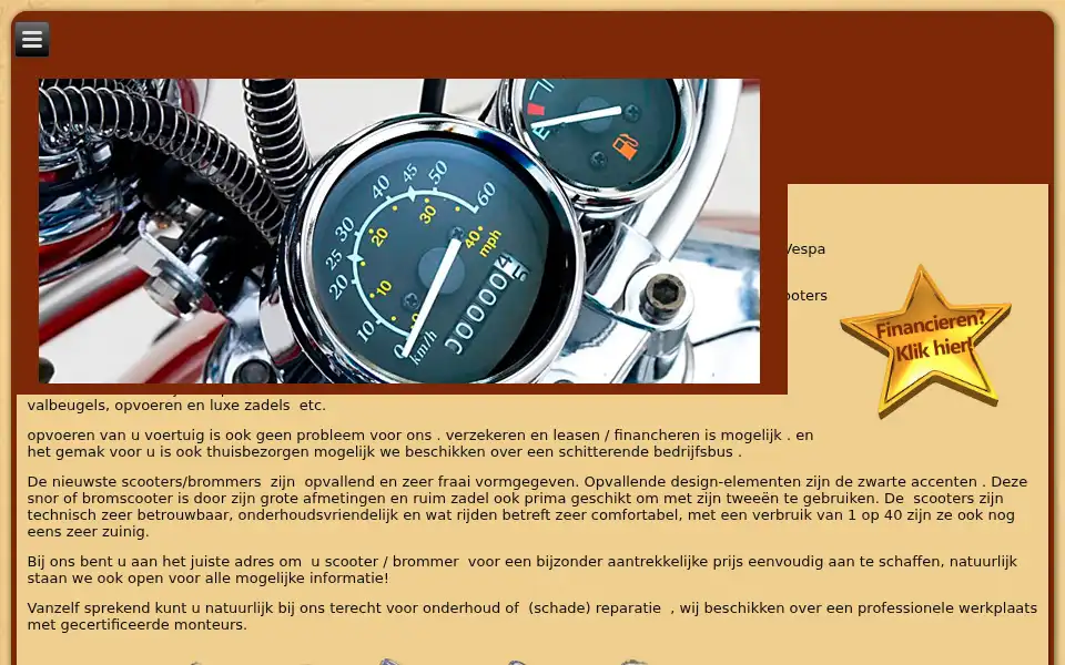 Screenshot of deretroscooter.nl