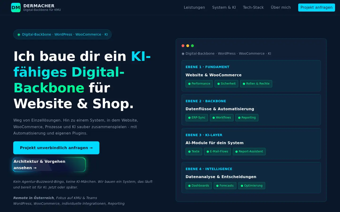 Screenshot of dermacher.at