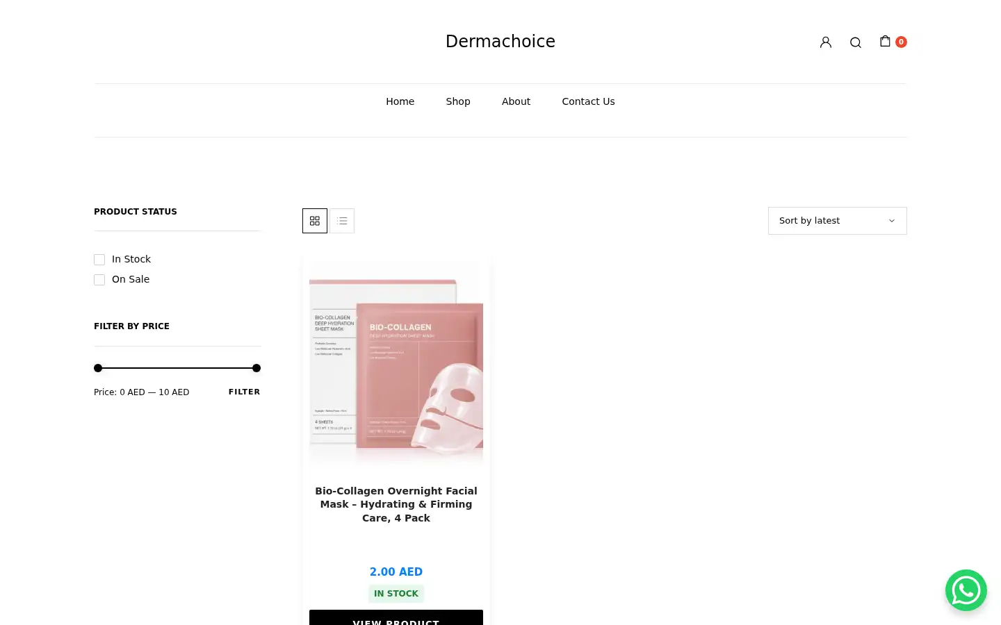Screenshot of dermachoice.shop