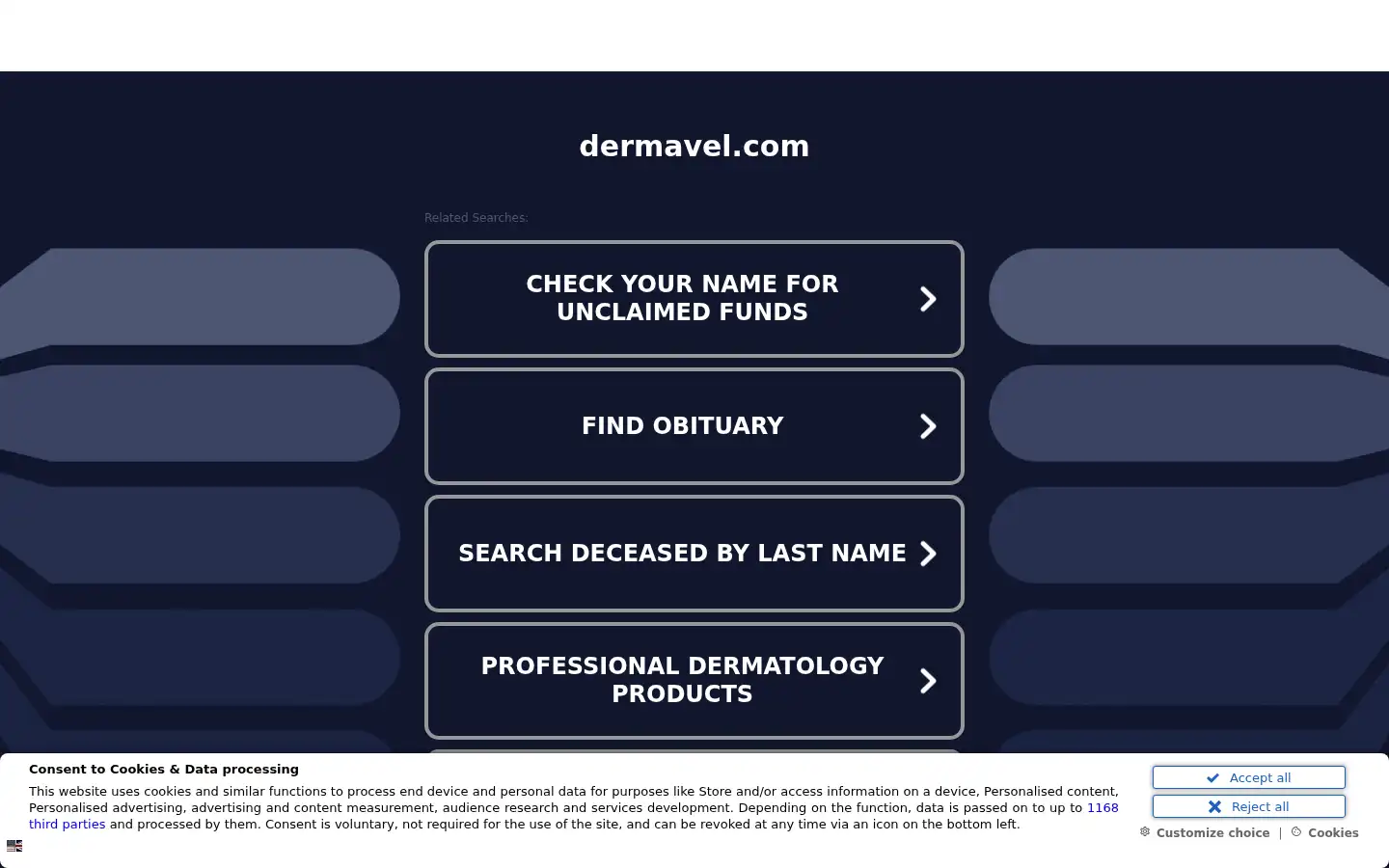 Screenshot of dermavel.com