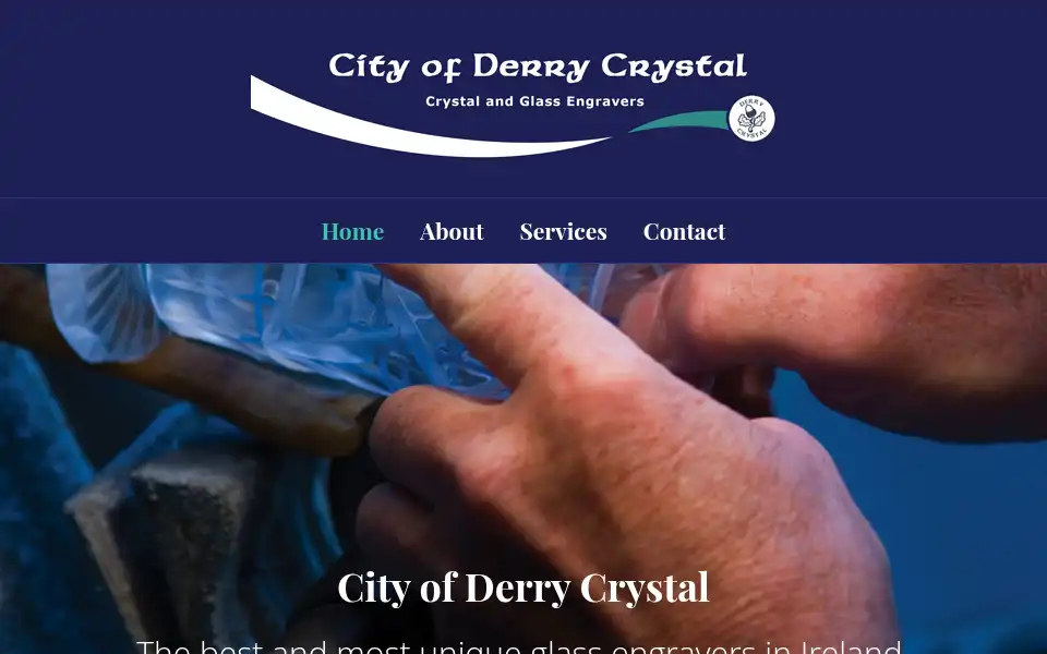 Screenshot of derrycrystal.com