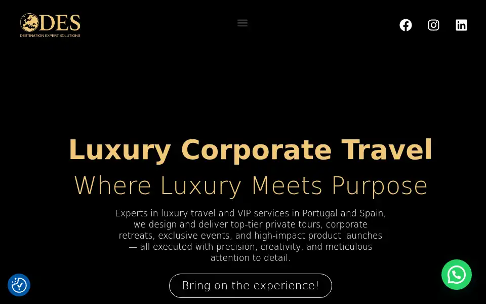 Screenshot of des.travel