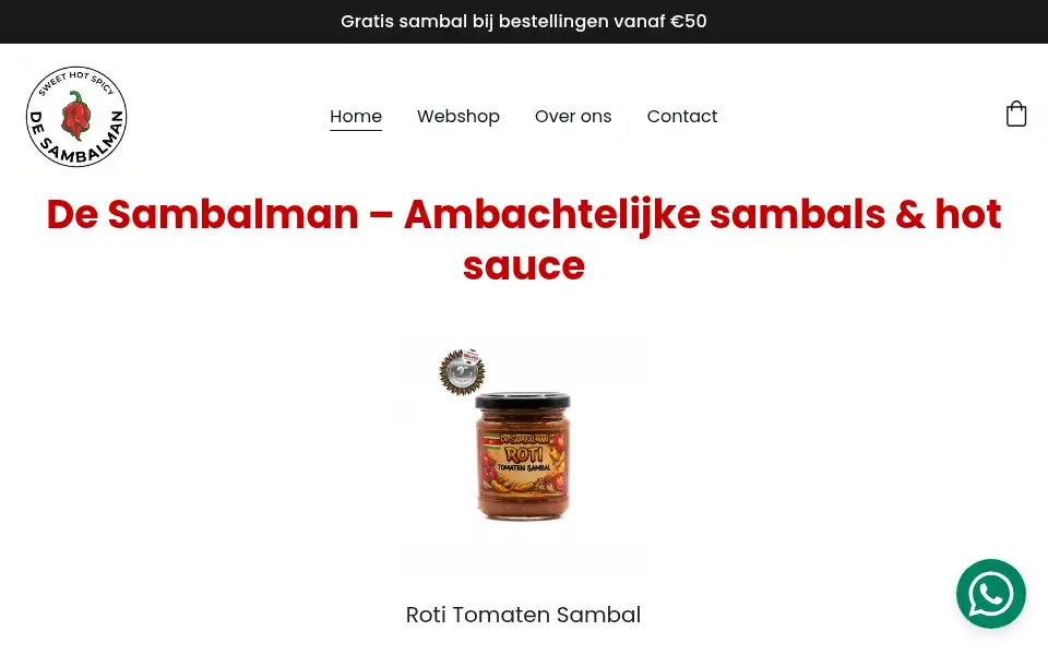 Screenshot of desambalman.nl