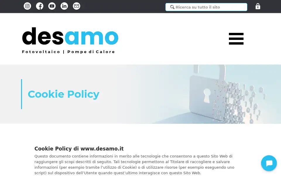 Screenshot of desamo.it