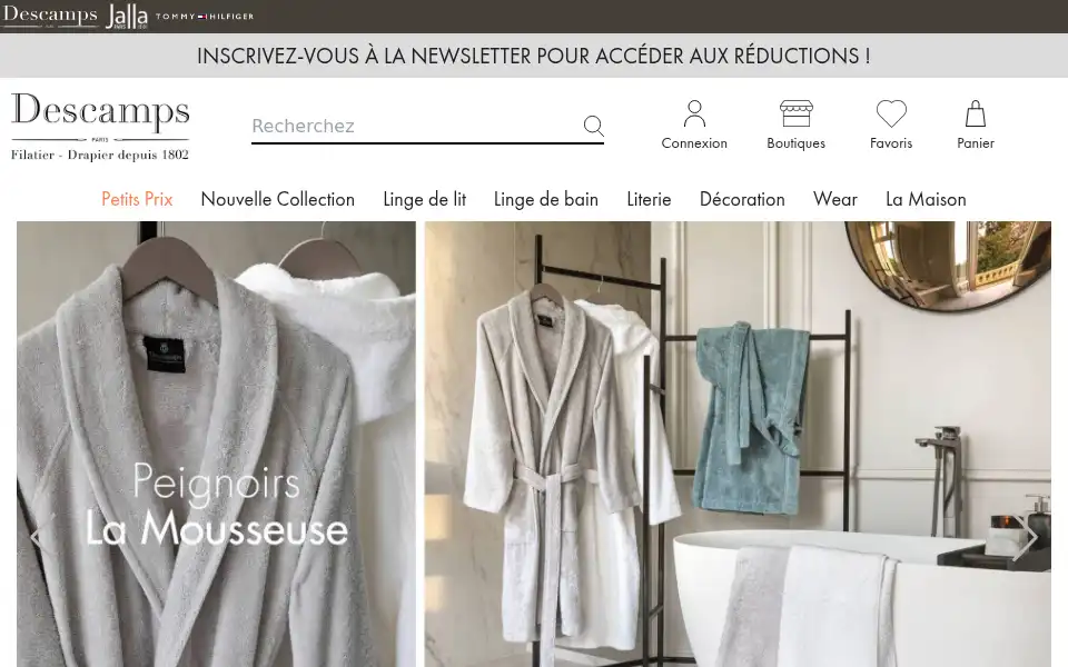 Screenshot of descamps.com