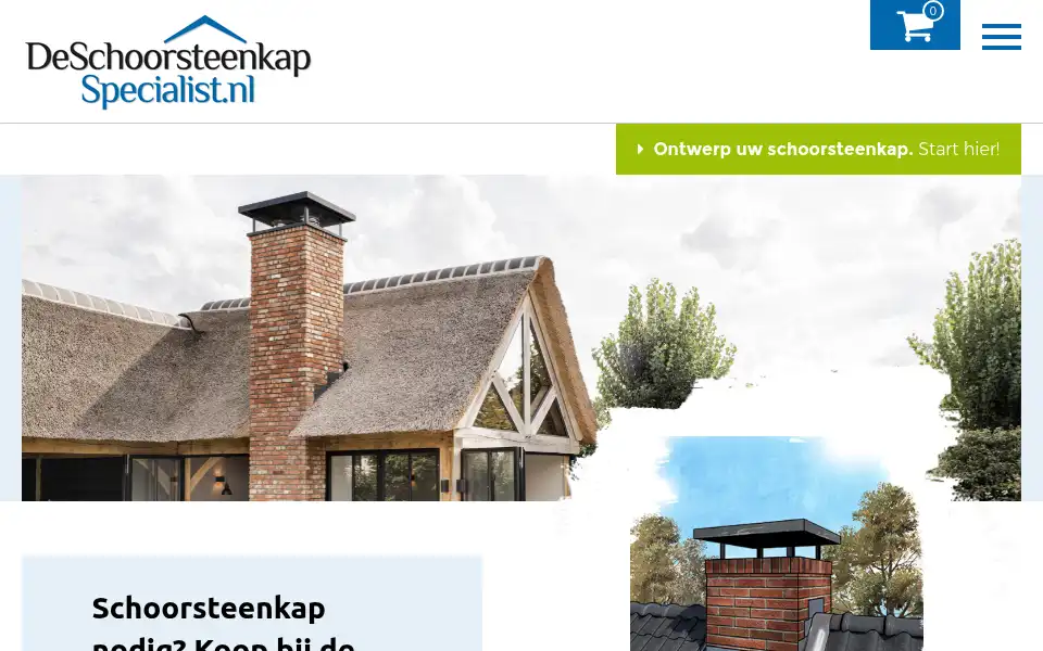Screenshot of deschoorsteenkapspecialist.nl