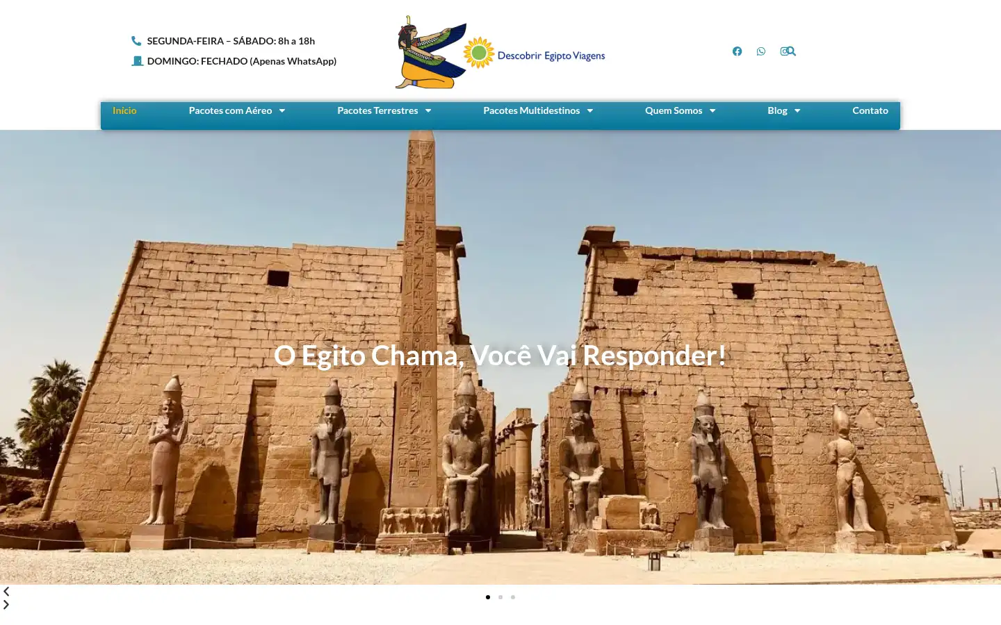 Screenshot of descobriregipto.com