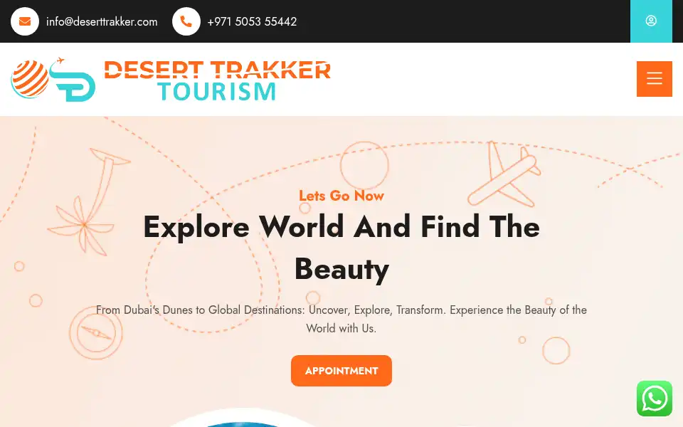 Screenshot of deserttrakker.com