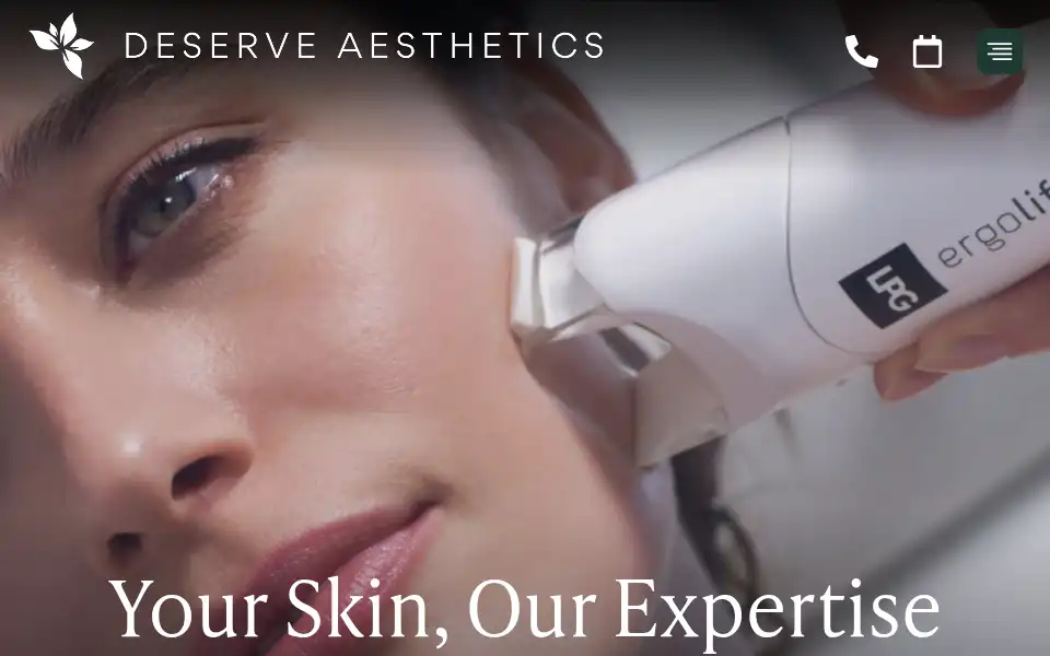 Screenshot of deserveaesthetics.co.uk