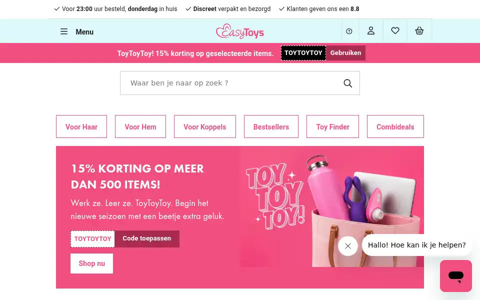 Screenshot of desexshop.nl