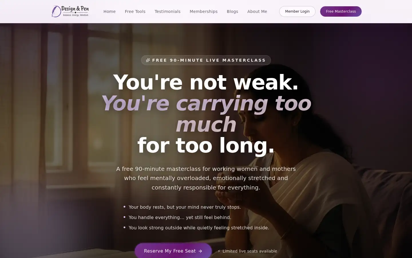 Screenshot of designandpen.com