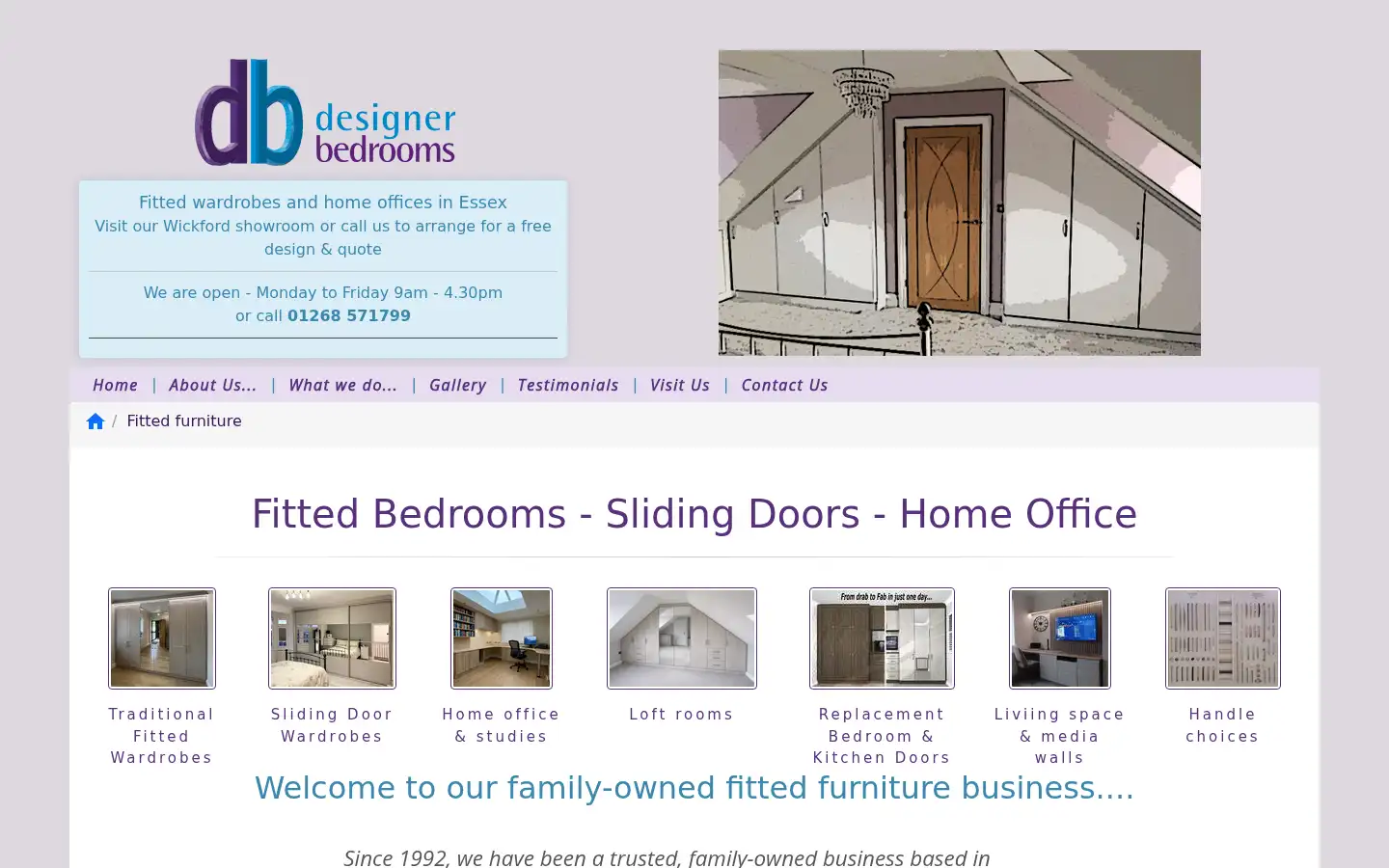 Screenshot of designerbedrooms.co.uk