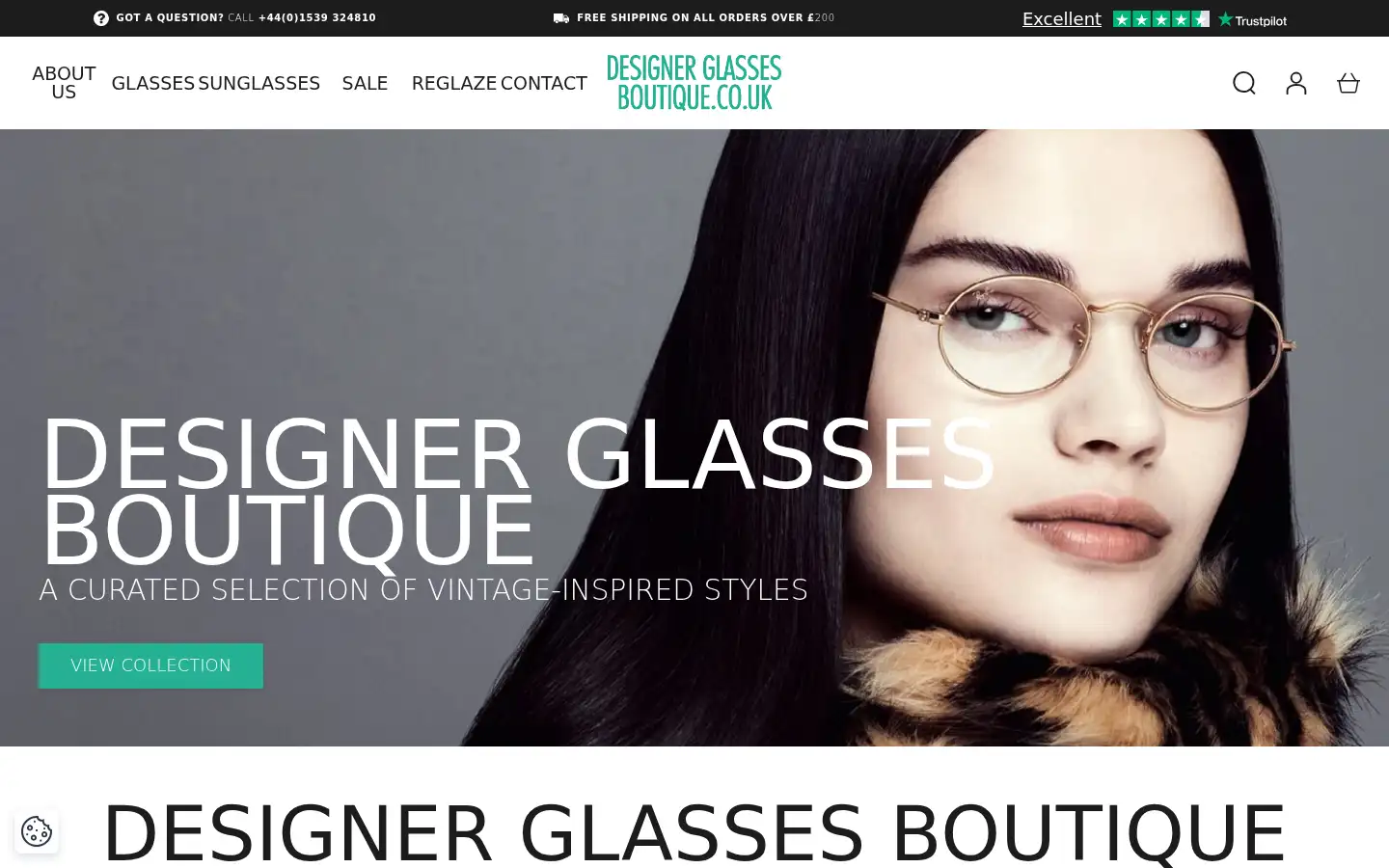 Screenshot of designerglassesboutique.co.uk