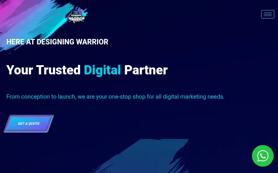 Screenshot of designingwarrior.com