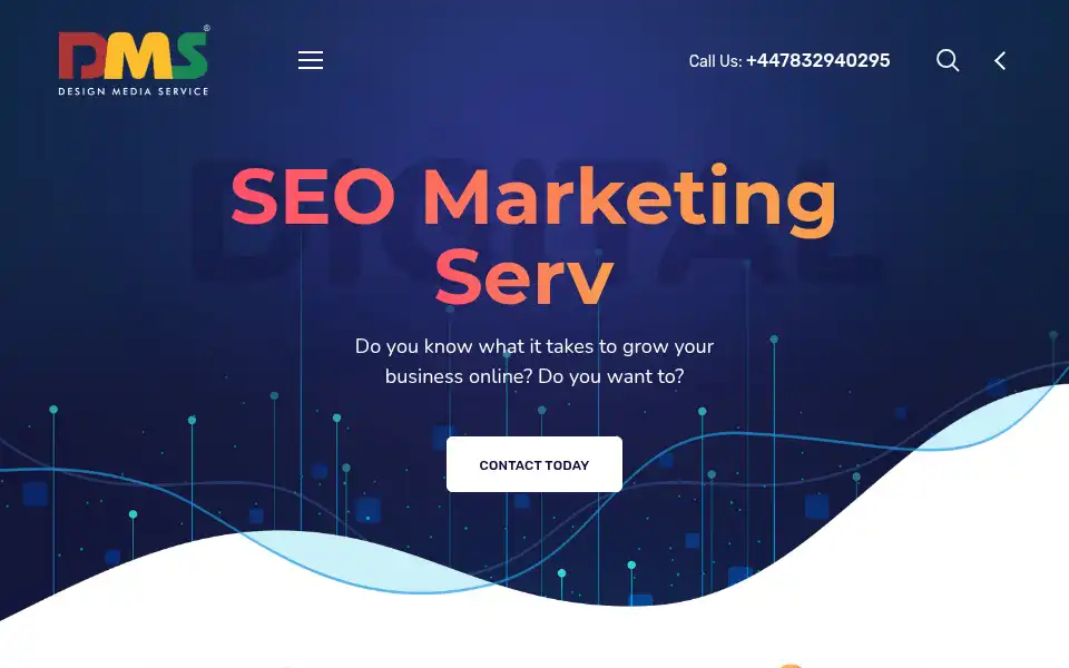 Screenshot of designmediaservice.co.uk