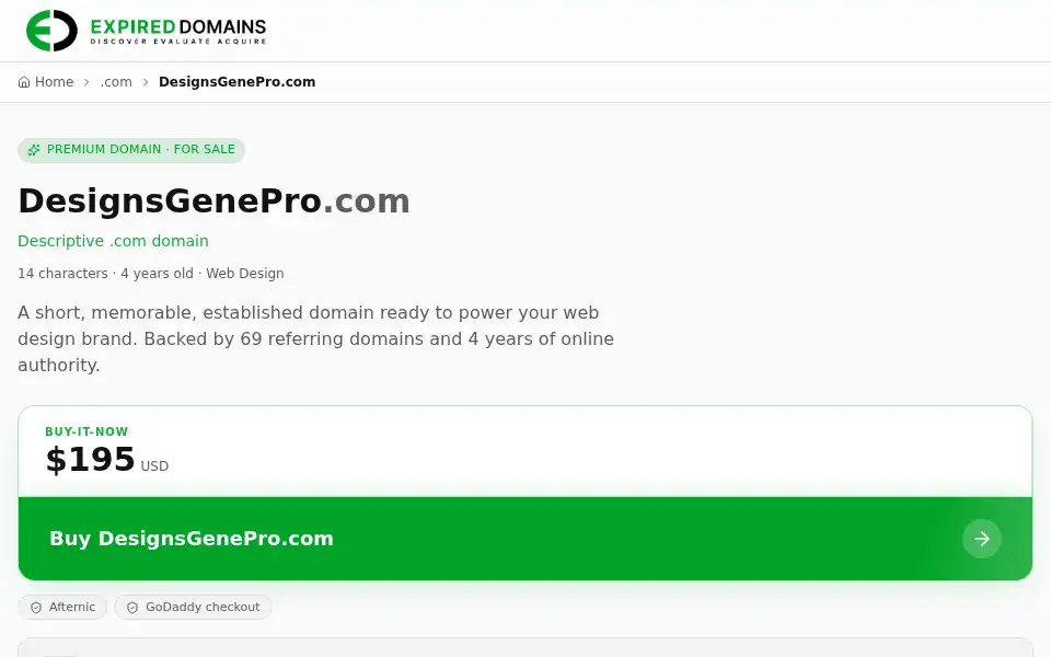 Screenshot of designsgenepro.com