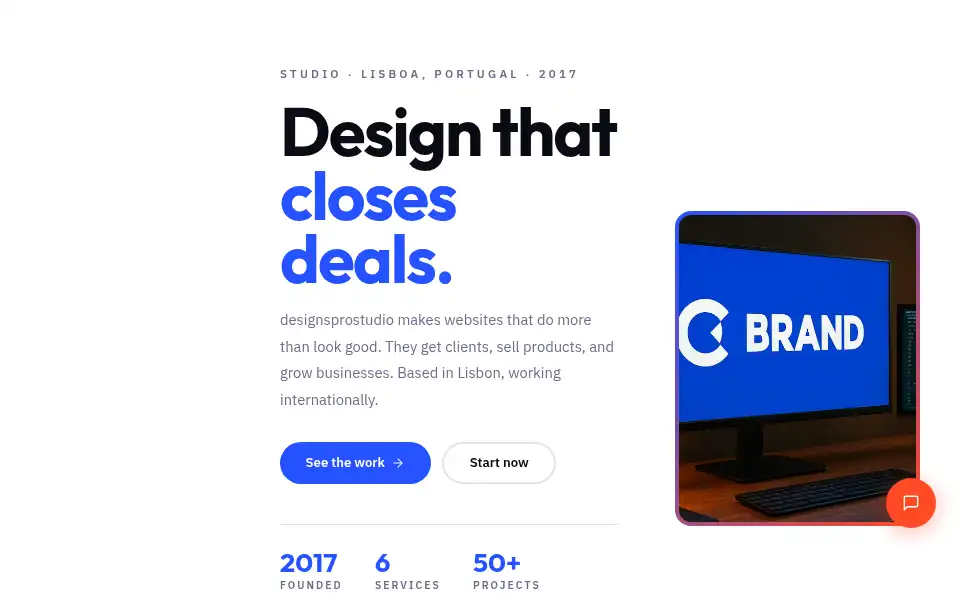 Screenshot of designsprostudio.com