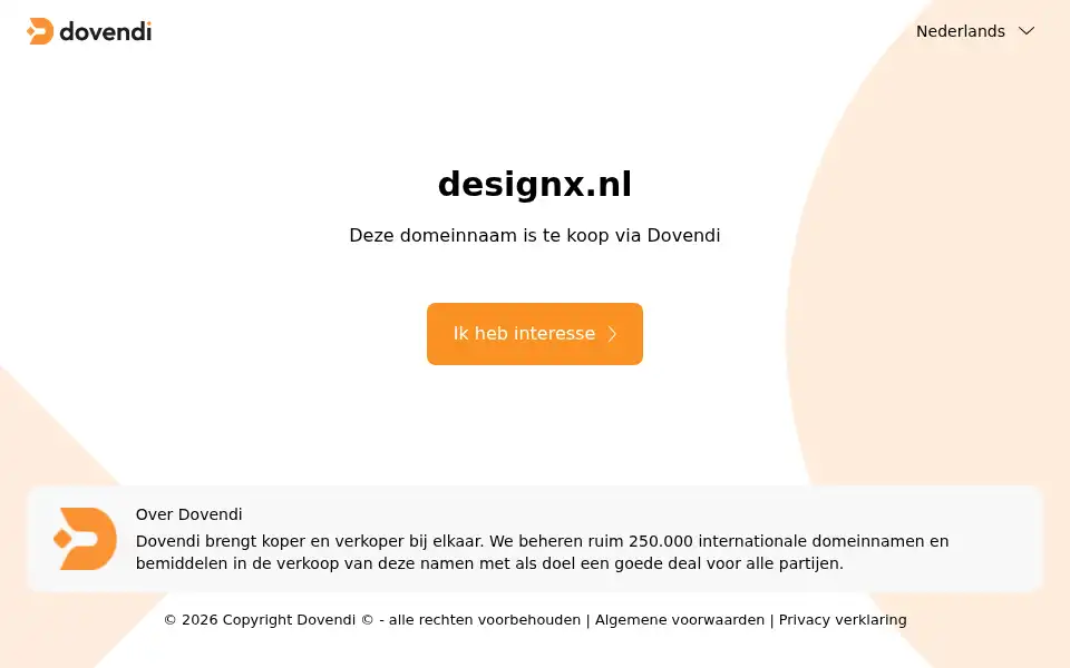 Screenshot of designx.nl