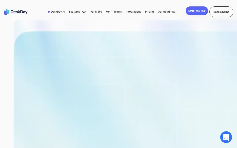 Screenshot of deskday.ai