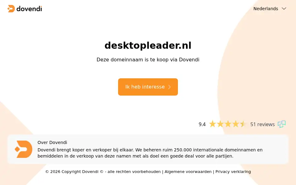 Screenshot of desktopleader.nl