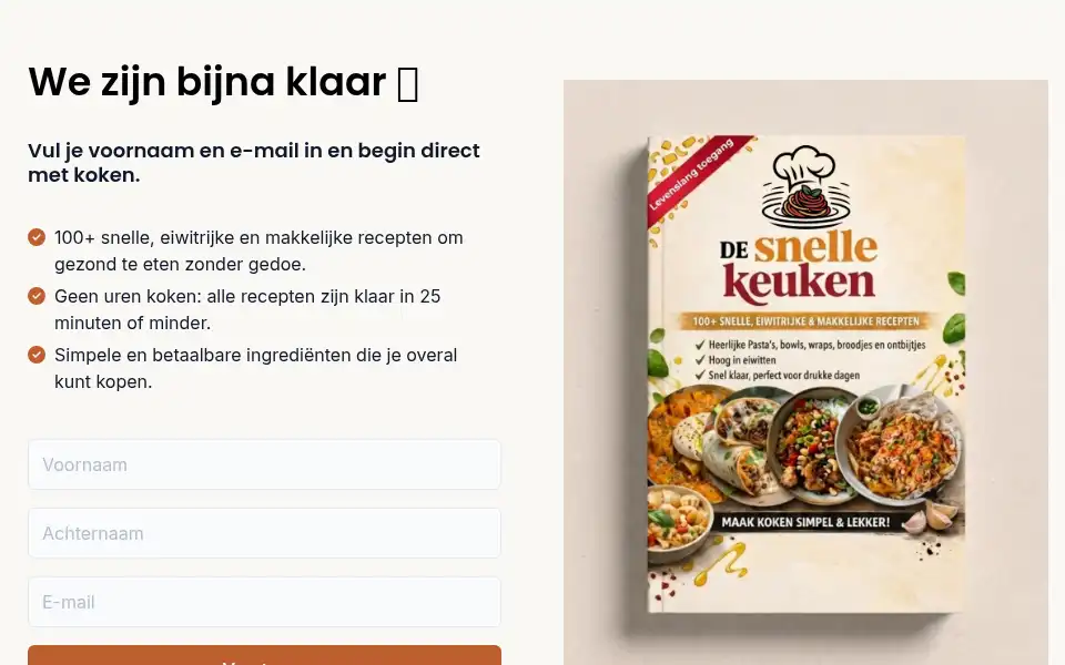 Screenshot of desnellekeuken.com