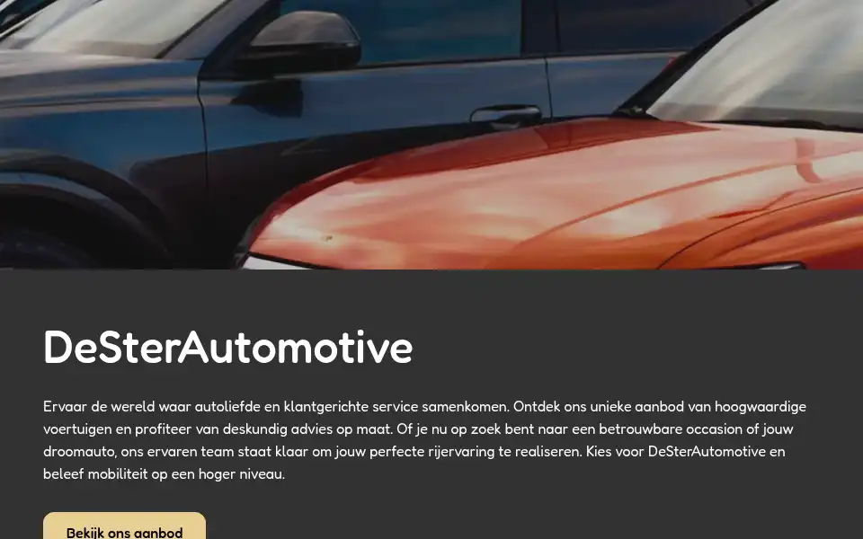 Screenshot of desterautomotive.nl