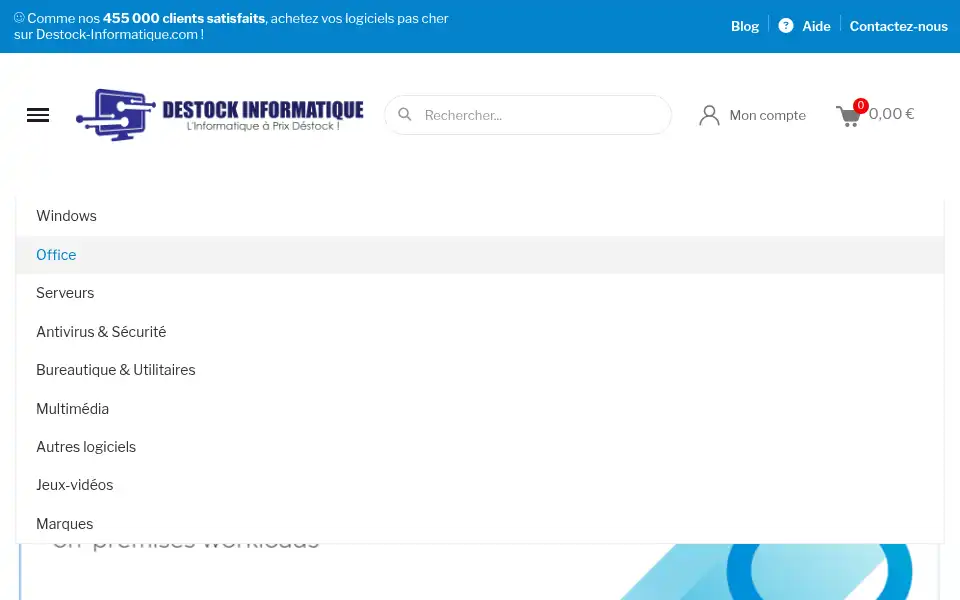 Screenshot of destock-informatique.com
