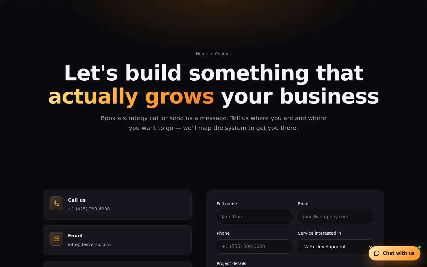 Screenshot of desverso.com