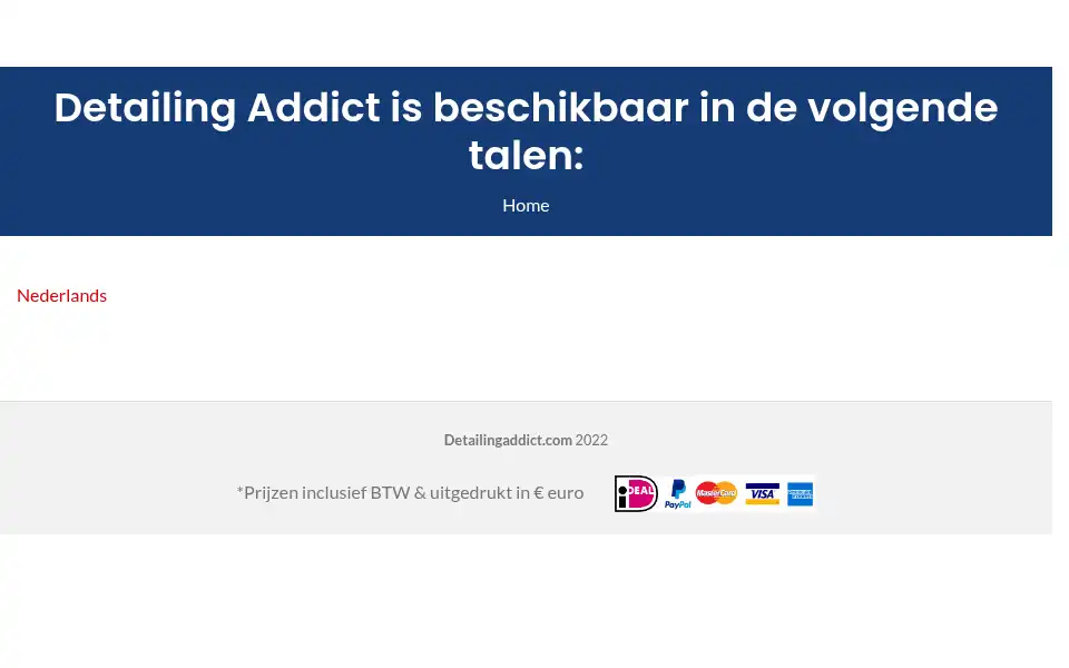 Screenshot of detailingaddict.com